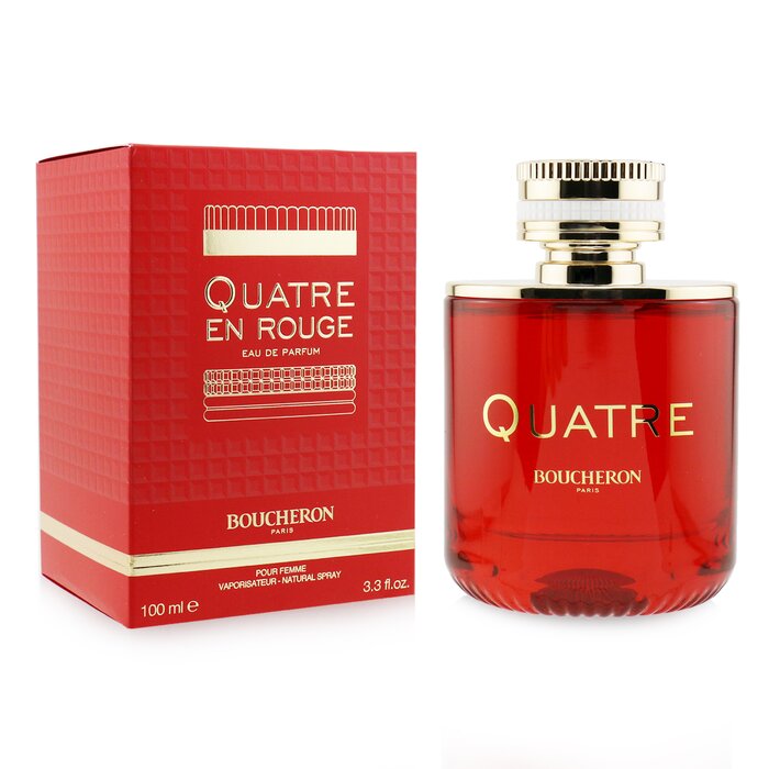Boucheron Quatre En Rouge туалетная вода, 50 мл — фруктово-шипровый аромат для женщин с нотами яблока, розы и пачули