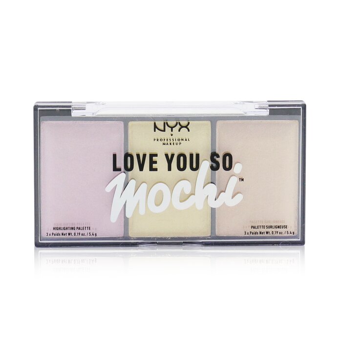 Палитра хайлайтеров NYX Love You So Mochi Arcade Glam 3x5.4 г с эффектом сияния для лица