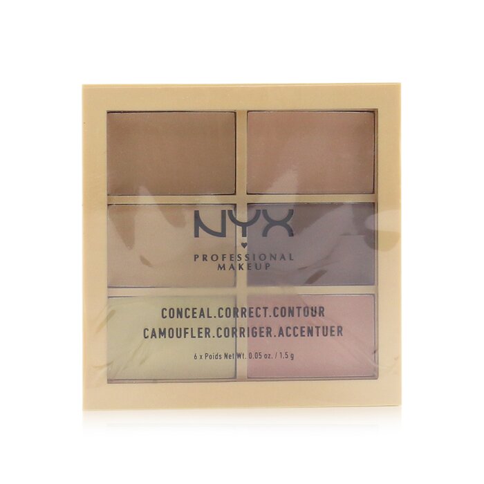 Палитра для коррекции и контурирования NYX с шестью оттенками 6x1,5 г