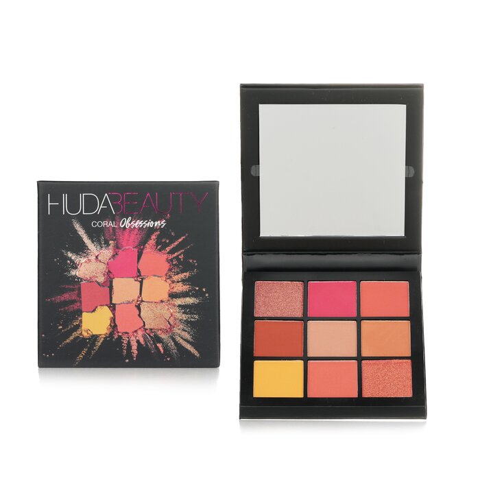Палетка теней для век Huda Beauty Obsessions «Изумруд», 10 г (9 оттенков)