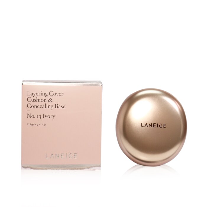 Кушон с консилером для лица Laneige, оттенок No. 23 Sand, 16,5 г, SPF 50+ PA+++, для ровного тона и сияния кожи