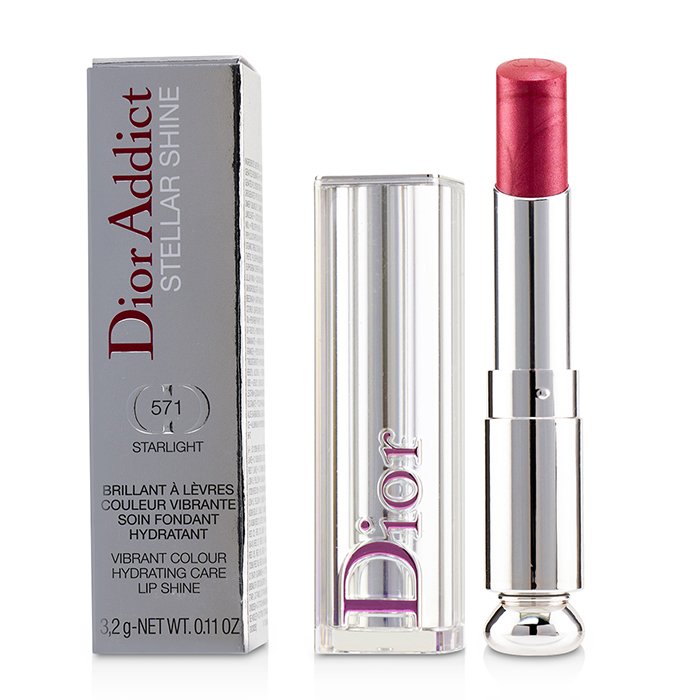 Губная помада Dior Addict Stellar Shine с экстрактом алоэ вера, 3.2 г, оттенок 662 Искрящийся персик