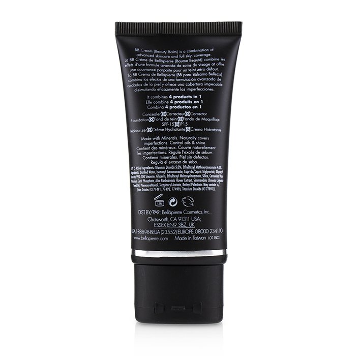 BB-крем Bellapierre с SPF 15 для лица, 40 мл — увлажнение, тон, защита, выравнивание тона, для всех типов кожи