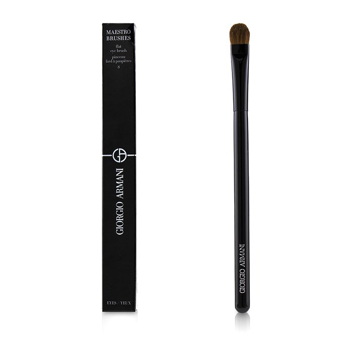 кисточка для век Giorgio Armani Maestro Flat Eye Brush 8 из конского волоса для легкого и точного нанесения теней
