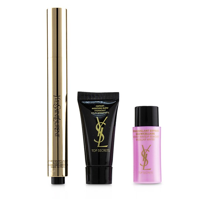Набор для сияния кожи Yves Saint Laurent Touche Éclat: корректирующий карандаш, увлажняющее средство, мицеллярная вода, 3 шт.