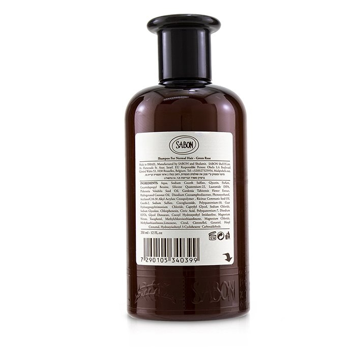 Шампунь Sabon с зелёной розой для всех типов волос, 350 мл