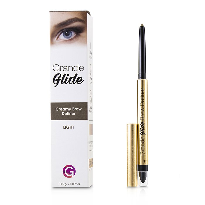 Кремовый карандаш для бровей GrandeGLIDE с встроенным блендером, 0,25 г
