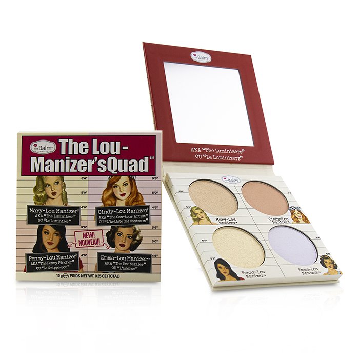 Компактный хайлайтер TheBalm Lou Manizer's Quad, 4 оттенка, 10 г