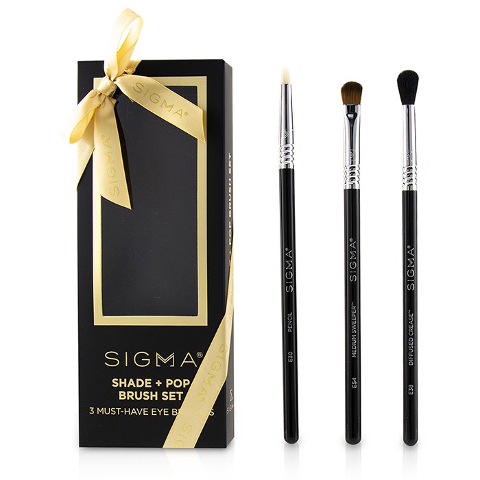 Набор кистей для макияжа Sigma Beauty, 3 шт. — E38, E54, E30 для растушевки и нанесения теней