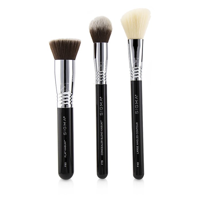 Набор кистей для лица Sigma Beauty (3 шт): для тонального крема, контуринга и консилера