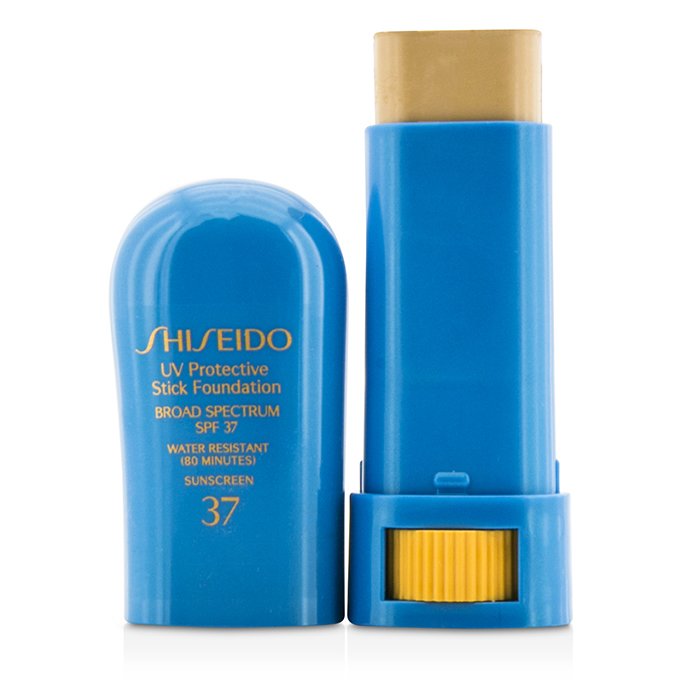 Тональный крем в стике Shiseido с SPF37 для лица, 9 г — защита от UV-излучения и придаёт сияние кожи