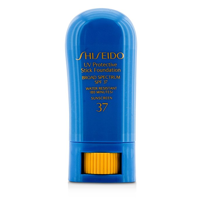 Тональный крем в стике Shiseido с SPF37 для лица, 9 г — защита от UV-излучения и придаёт сияние кожи