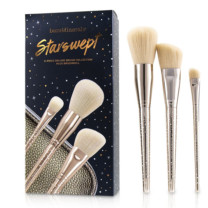 Набор кистей для макияжа BareMinerals Starswept Deluxe: 3 кисти + чехол