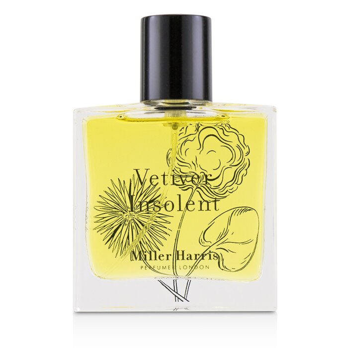 Eau de parfum Miller Harris Vetiver Insolent, 50 мл — древесный аромат с нотами бергамота и ветивера для мужчин и женщин