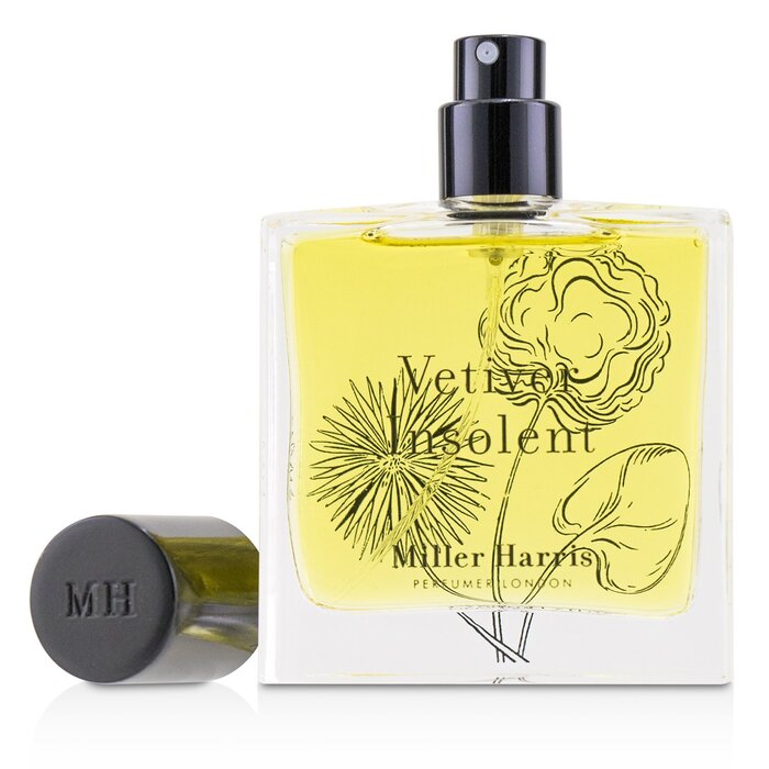 Eau de parfum Miller Harris Vetiver Insolent, 50 мл — древесный аромат с нотами бергамота и ветивера для мужчин и женщин