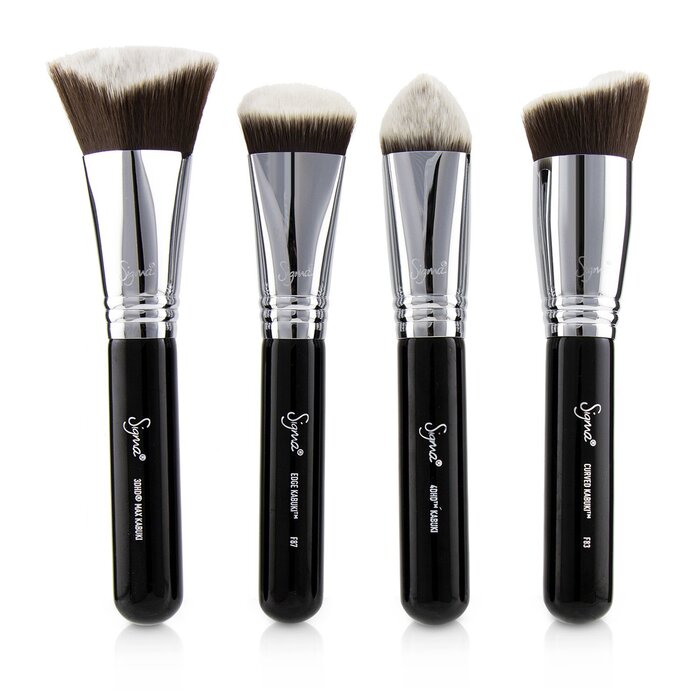 Набор кистей для макияжа Sigma Beauty, 4 шт: F83, F87, 3DHD Max, 4DHD Kabuki
