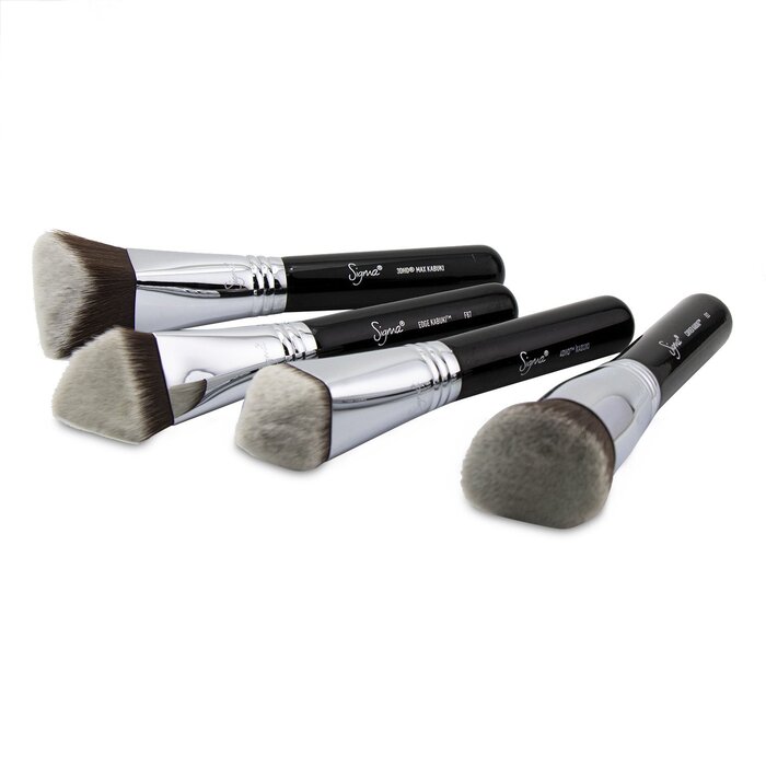 Набор кистей для макияжа Sigma Beauty, 4 шт: F83, F87, 3DHD Max, 4DHD Kabuki