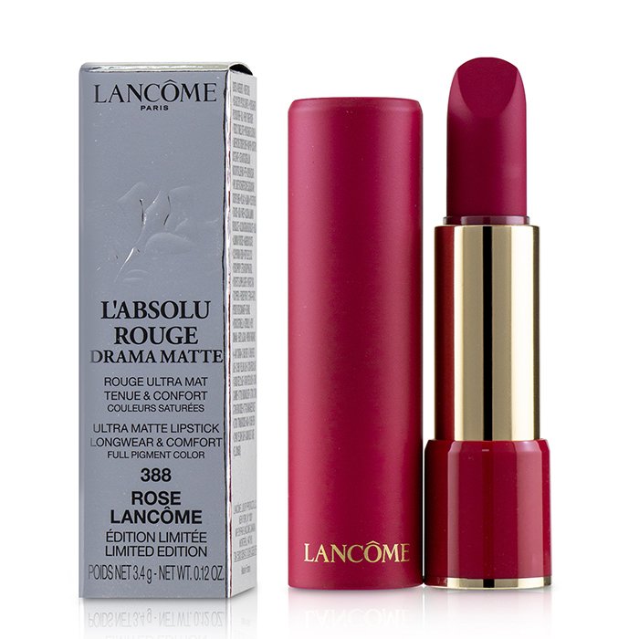 Матовая помада для губ Lancome L'Absolu Rouge Drama, 3.4 г, насыщенный цвет и комфорт
