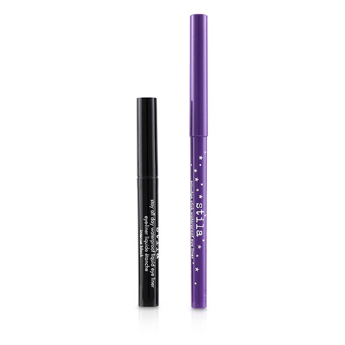 Набор карандашей для глаз Stila: водостойкий черный Stay All Day и фиолетовый Smudge Stick, 2 шт.