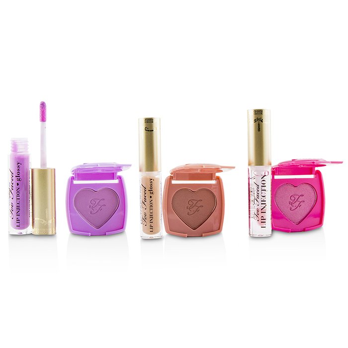 Набор для губ и щек Too Faced с бальзамом и румянами, объём по 1,5 г и 1 г