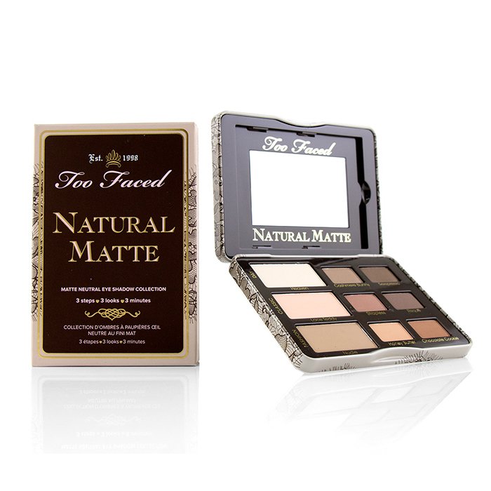 Палитра нейтральных матовых теней для век Too Faced Natural Matte 9 оттенков