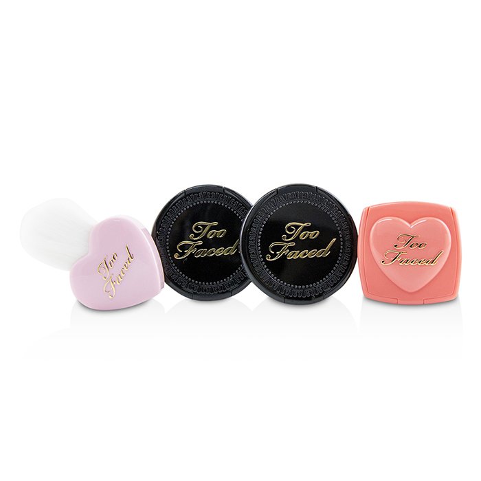 Набор для макияжа Too Faced: пудра для хайлайта, бронзер и румяна для лица, длительное сияние, без объёма