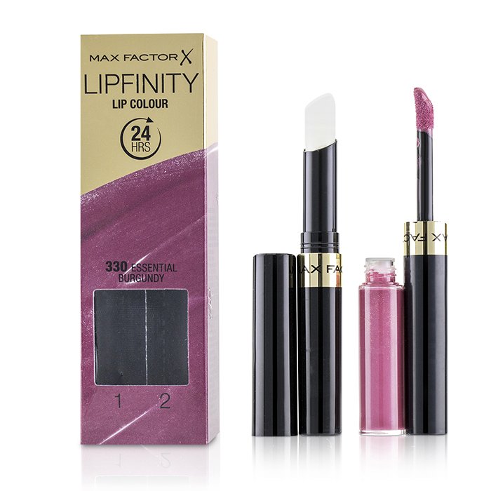 Губная помада Max Factor Lipfinity 24 часа, оттенок #330 Essential Burgundy, бархатистый финиш, 3,5 г