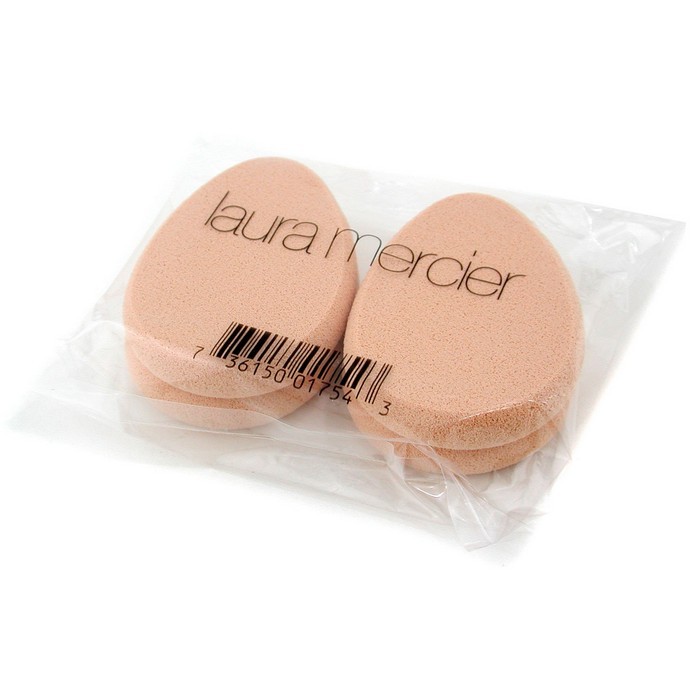 Спонж для макияжа Laura Mercier, 4 шт., гипоаллергенный, для идеального нанесения тонального крема