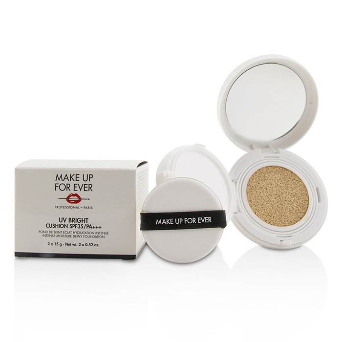 Make Up For Ever кушон с SPF 35 для лица, 30 г (2x15 г) — увлажняющее покрытие с сияющим эффектом