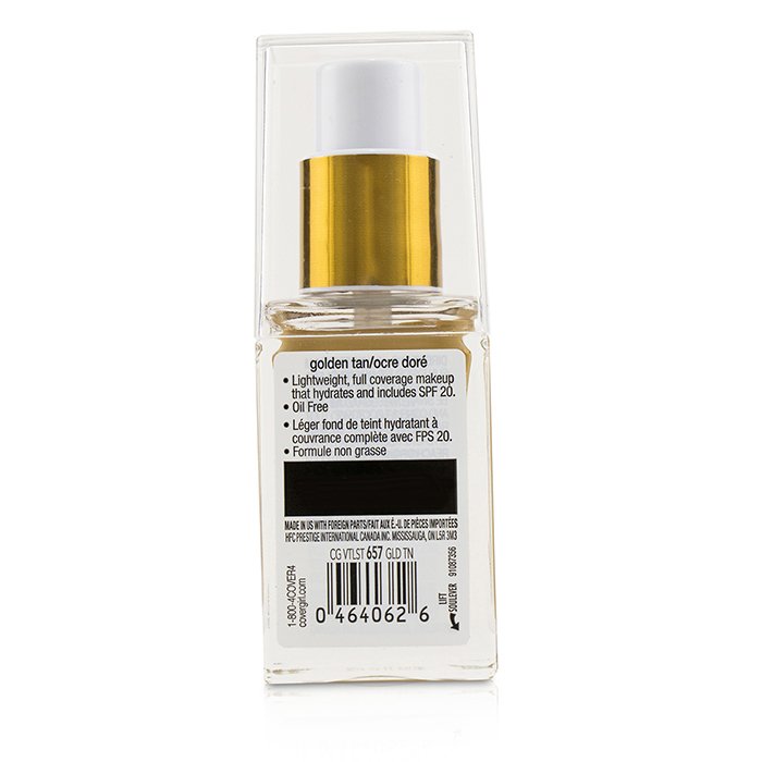 Сияющая основа для макияжа с SPF 20 для лица 30 мл - Covergirl Vitalist Elixir, оттенок 657 Golden Tan