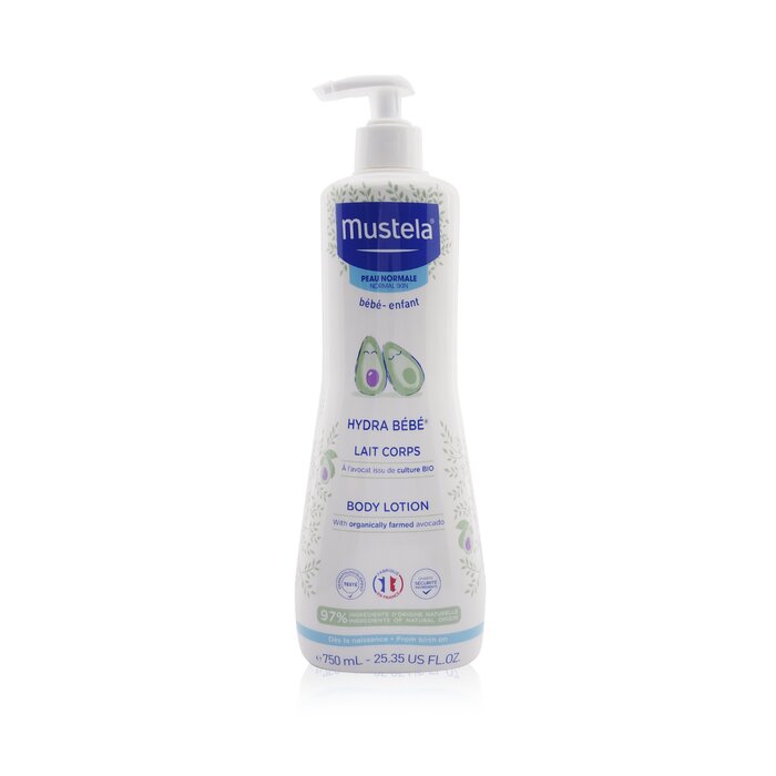 Лосьон для тела Mustela с маслами миндаля и жожоба 750 мл для увлажнения кожи новорожденных и малышей