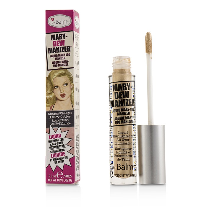 Жидкий хайлайтер TheBalm Mary Dew Manizer с сияющим эффектом, 5.5 мл