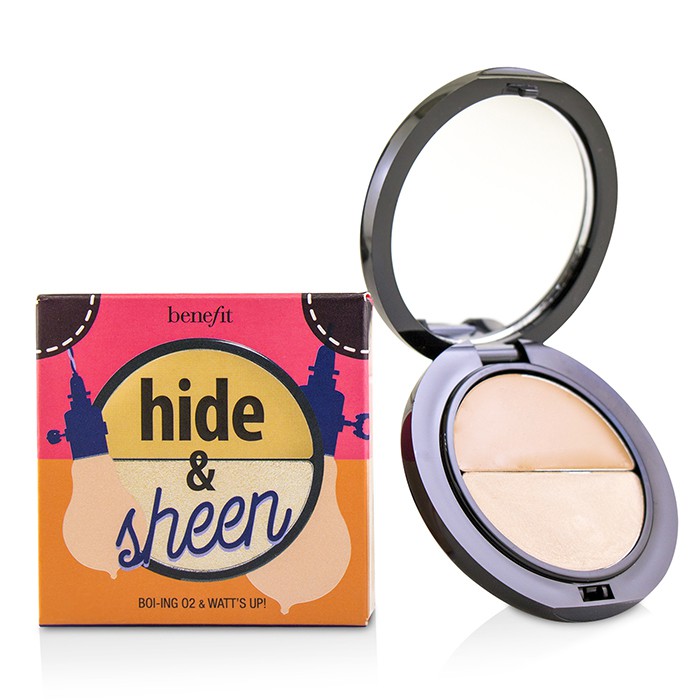 Консилер и хайлайтер для лица с эффектом сияния BENEFIT, оттенок 02 Light/Medium, 2x1,4 г