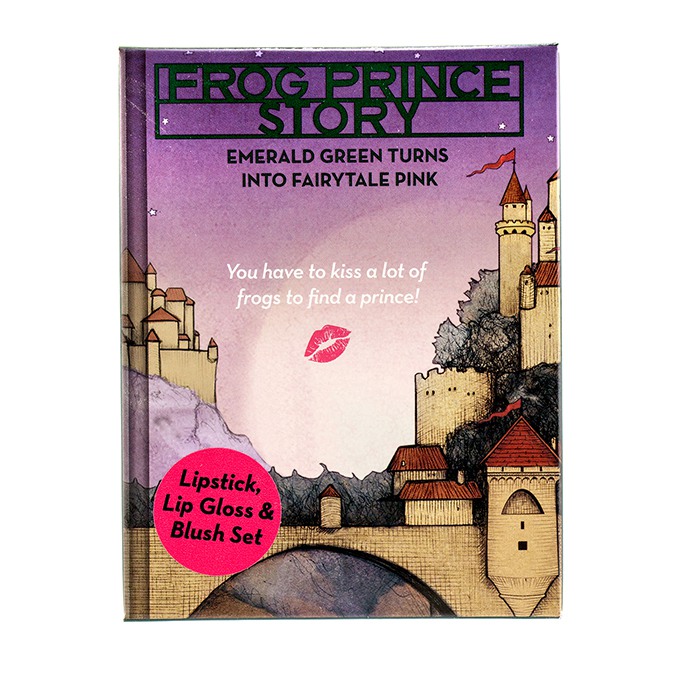 Набор косметики Frog Prince Story от Lipstick Queen: увлажняющая помада, кремовые румяна и блеск для губ, 3 шт.