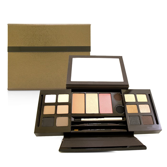 Набор для макияжа Laura Mercier Master Class Colour Essentials: хайлайтер, румяна, подводки, тени, кисти