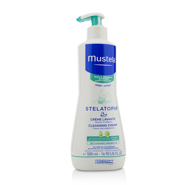 Крем-очищающее средство Mustela для атопической кожи с дистиллятом подсолнечного масла, 200 мл