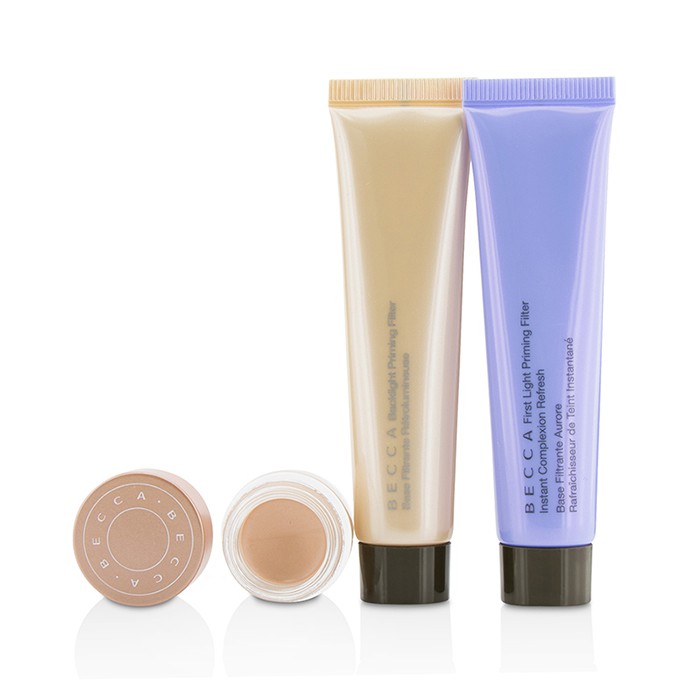 Набор для подготовки кожи Becca: база и корректор (3 шт.) — сияние и свежесть для лица