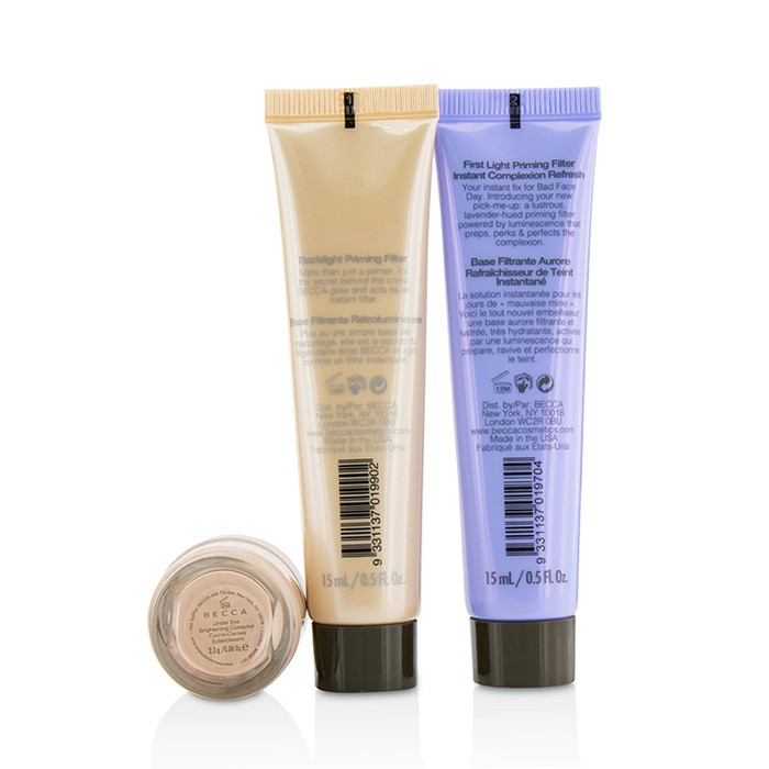 Набор для подготовки кожи Becca: база и корректор (3 шт.) — сияние и свежесть для лица