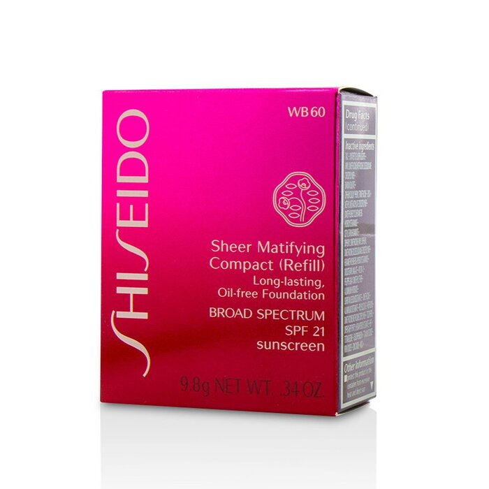 Тональный крем Shiseido с матирующим эффектом для нормальной и жирной кожи, 9.8 г
