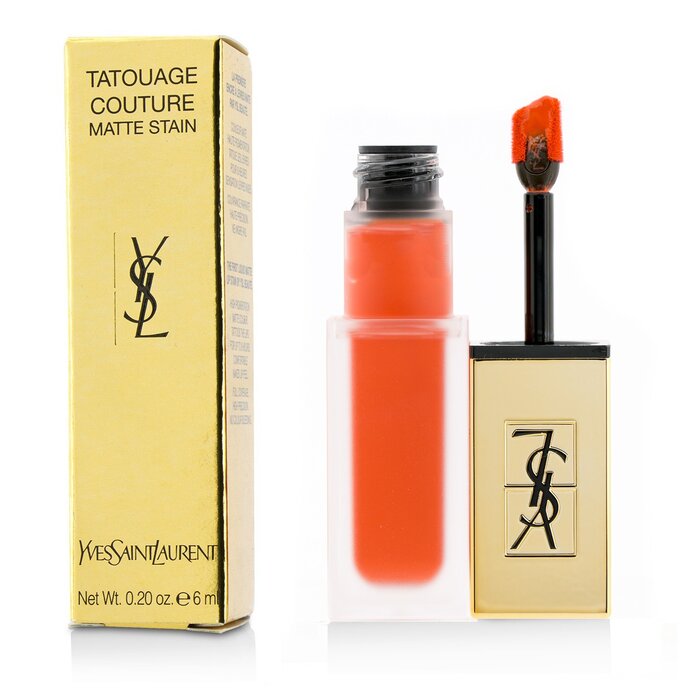 Матовая помада для губ Yves Saint Laurent Tatouage Couture в оттенке #22 Corail Anti Mainstream, 6 мл