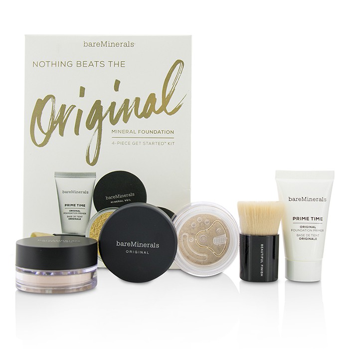 Набор минеральной основы BareMinerals с праймером и финишным порошком, 4 шт.