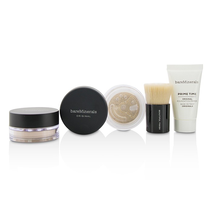 Набор минеральной основы BareMinerals с праймером и финишным порошком, 4 шт.