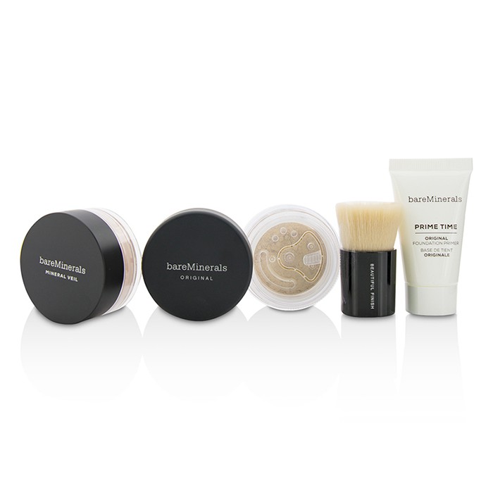 Набор минеральной основы BareMinerals с праймером и финишным порошком, 4 шт.