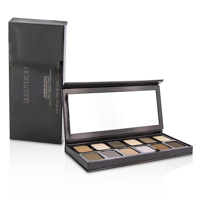Палитра теней для век Laura Mercier Extreme Neutrals, 12 оттенков, 11.6 г