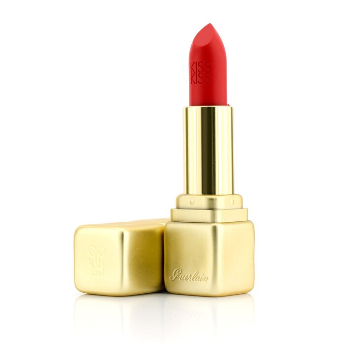 Помада матовая увлажняющая с гиалуроновой кислотой для губ Guerlain KissKiss Matte 3,5 г