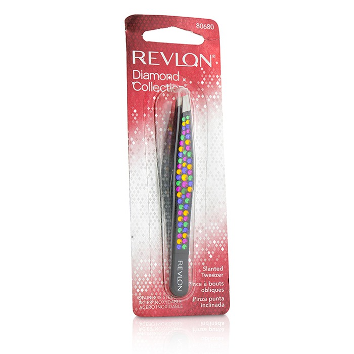 Пинцет скошенный Revlon с кристаллами для выщипывания волосков