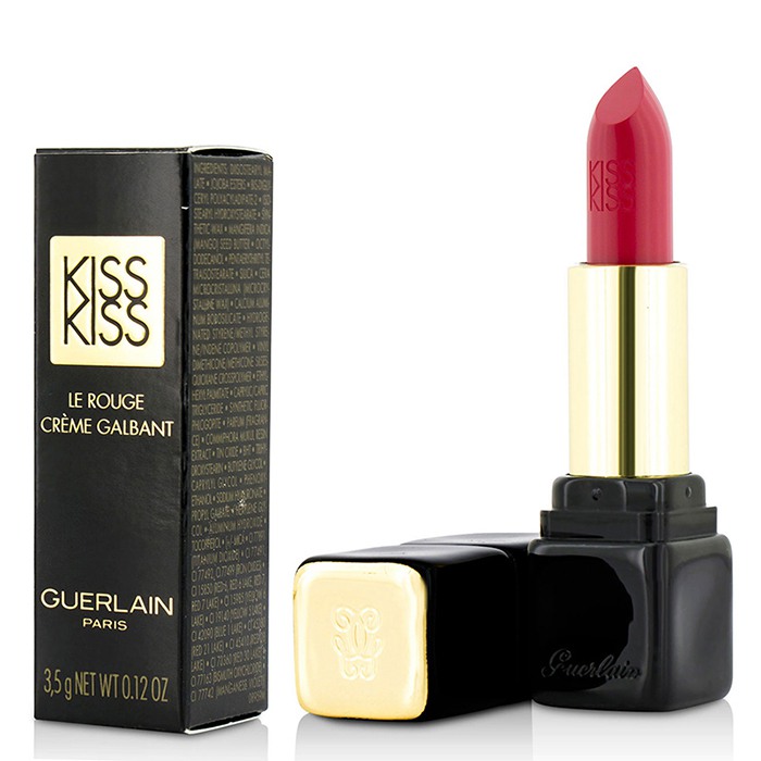 Помада для губ Guerlain KissKiss, с гиалуроновой кислотой и маслом манго, 3.5 г