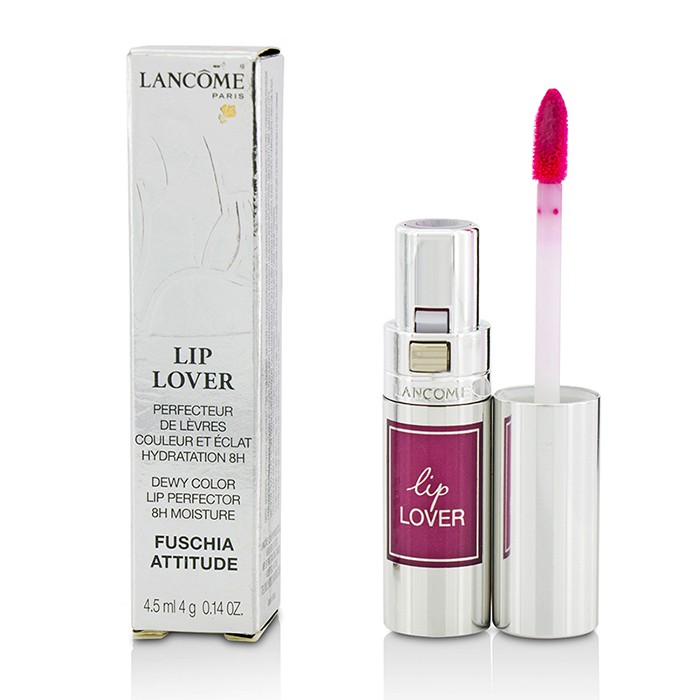 Помада для губ Lancome с увлажняющим эффектом, яркий цвет и блеск, оттенок 339 Fuschia Attitude, 4.5 мл