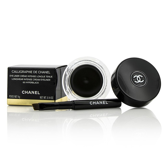Кремовая подводка для глаз Chanel с водоотталкивающей текстурой, оттенок 65 Hyperblack, 4 г