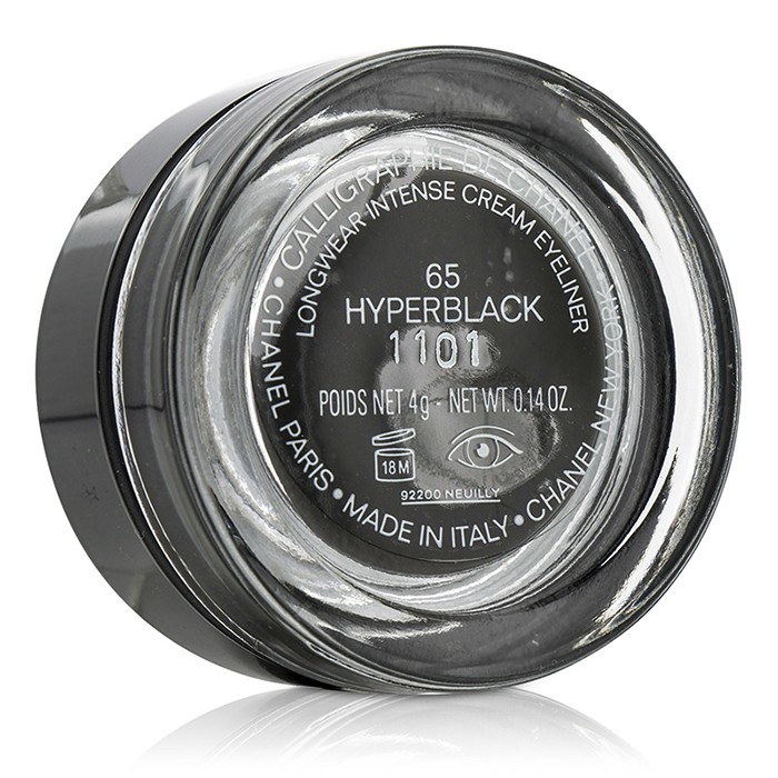 Кремовая подводка для глаз Chanel с водоотталкивающей текстурой, оттенок 65 Hyperblack, 4 г